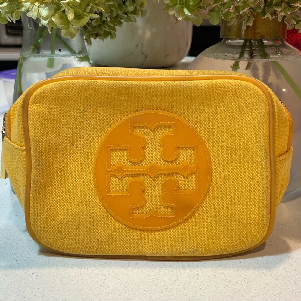 Tory Burch Yellow Cosmetic Bag - Picture 8 of 9